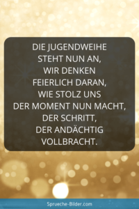 Jugendweihe Sprüche